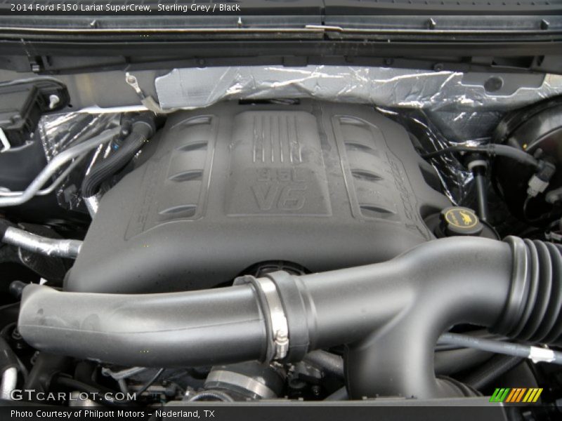 Sterling Grey / Black 2014 Ford F150 Lariat SuperCrew