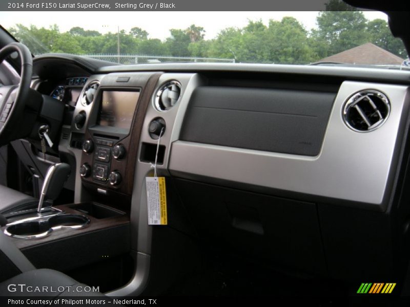 Sterling Grey / Black 2014 Ford F150 Lariat SuperCrew