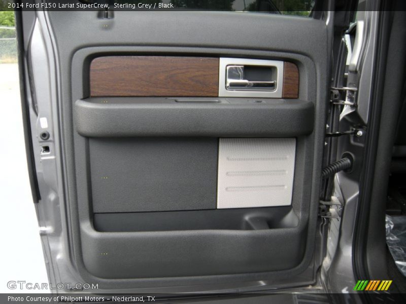 Sterling Grey / Black 2014 Ford F150 Lariat SuperCrew