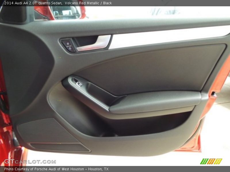 Volcano Red Metallic / Black 2014 Audi A4 2.0T quattro Sedan
