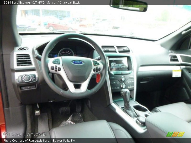 Sunset / Charcoal Black 2014 Ford Explorer XLT 4WD