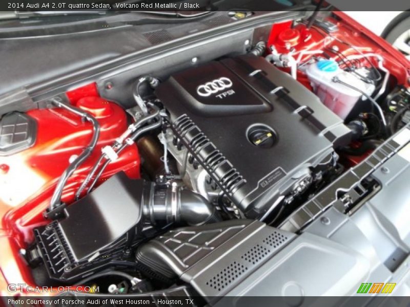 Volcano Red Metallic / Black 2014 Audi A4 2.0T quattro Sedan