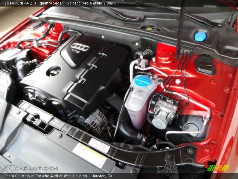 Volcano Red Metallic / Black 2014 Audi A4 2.0T quattro Sedan