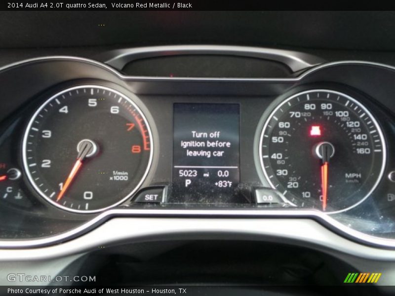 Volcano Red Metallic / Black 2014 Audi A4 2.0T quattro Sedan