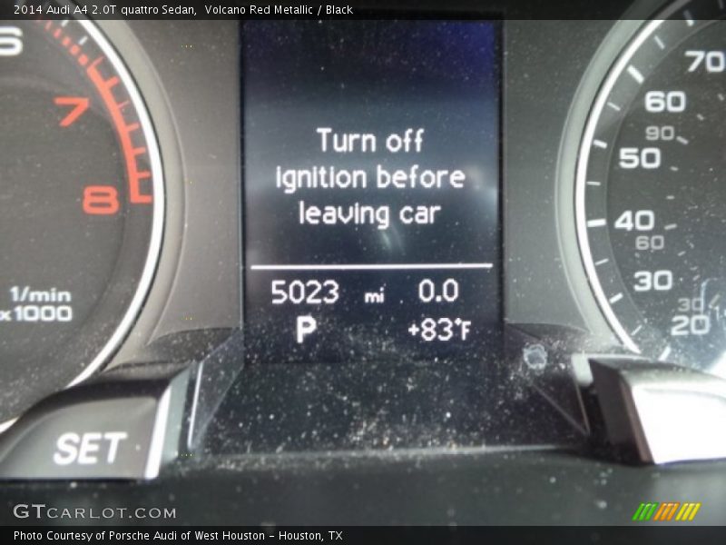 Volcano Red Metallic / Black 2014 Audi A4 2.0T quattro Sedan