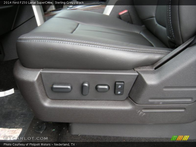 Sterling Grey / Black 2014 Ford F150 Lariat SuperCrew