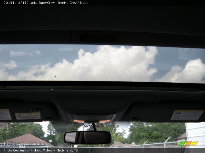 Sterling Grey / Black 2014 Ford F150 Lariat SuperCrew