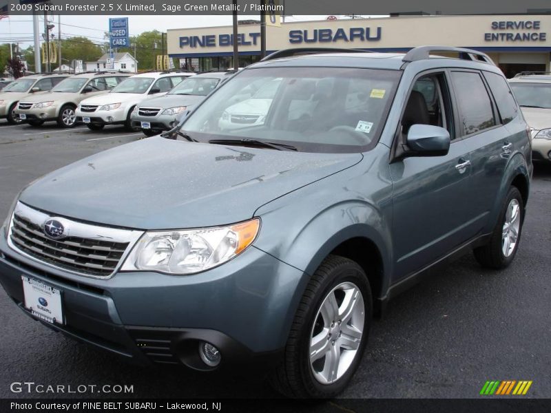 Sage Green Metallic / Platinum 2009 Subaru Forester 2.5 X Limited