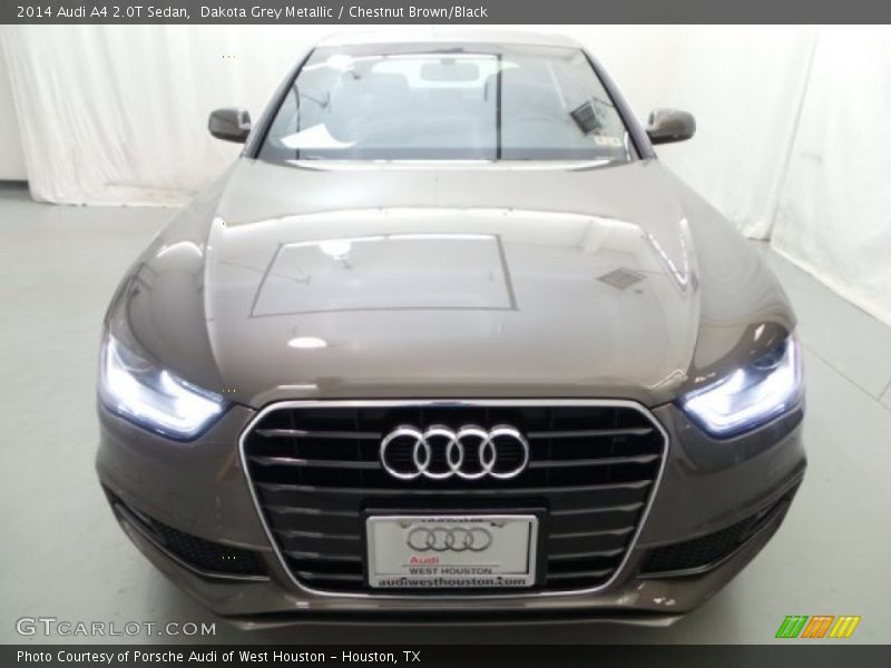 Dakota Grey Metallic / Chestnut Brown/Black 2014 Audi A4 2.0T Sedan