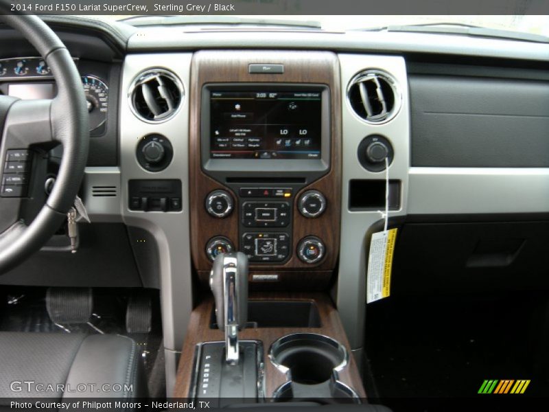 Sterling Grey / Black 2014 Ford F150 Lariat SuperCrew