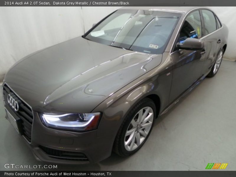 Dakota Grey Metallic / Chestnut Brown/Black 2014 Audi A4 2.0T Sedan
