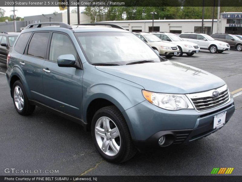 Sage Green Metallic / Platinum 2009 Subaru Forester 2.5 X Limited