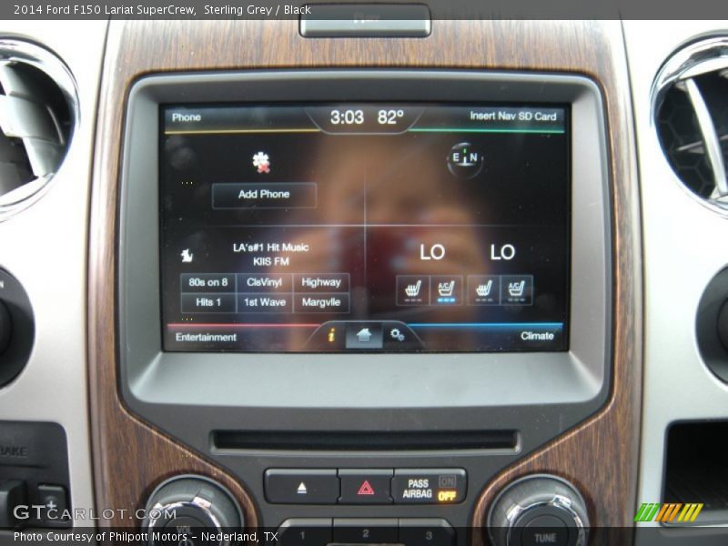 Sterling Grey / Black 2014 Ford F150 Lariat SuperCrew