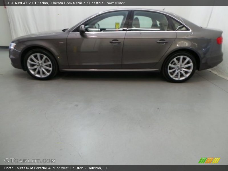 Dakota Grey Metallic / Chestnut Brown/Black 2014 Audi A4 2.0T Sedan