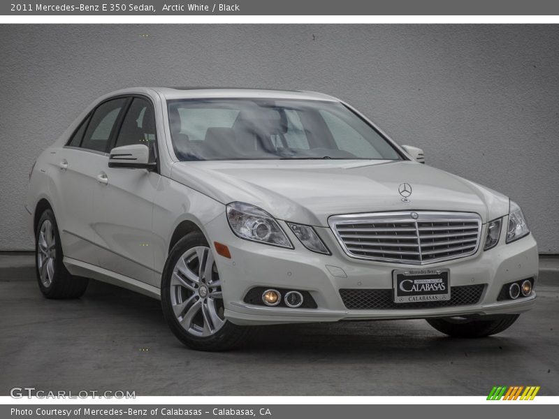 Arctic White / Black 2011 Mercedes-Benz E 350 Sedan