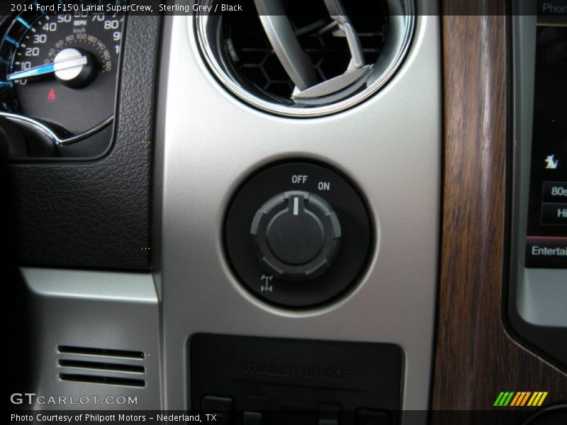 Sterling Grey / Black 2014 Ford F150 Lariat SuperCrew