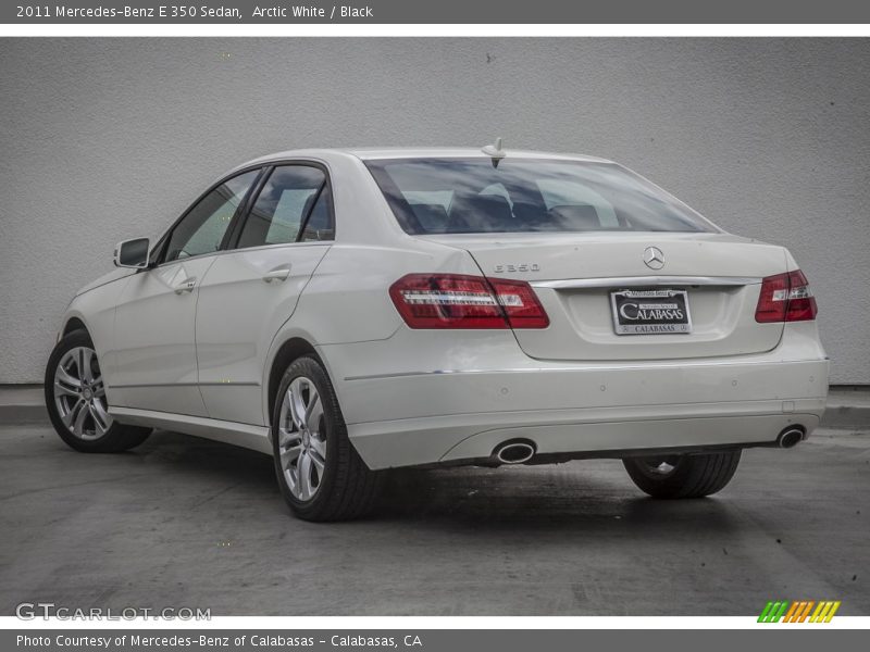 Arctic White / Black 2011 Mercedes-Benz E 350 Sedan