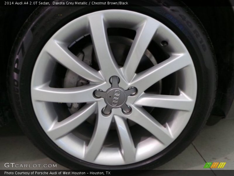 Dakota Grey Metallic / Chestnut Brown/Black 2014 Audi A4 2.0T Sedan
