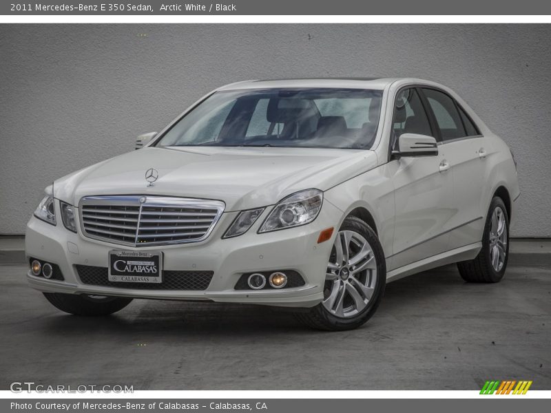 Arctic White / Black 2011 Mercedes-Benz E 350 Sedan