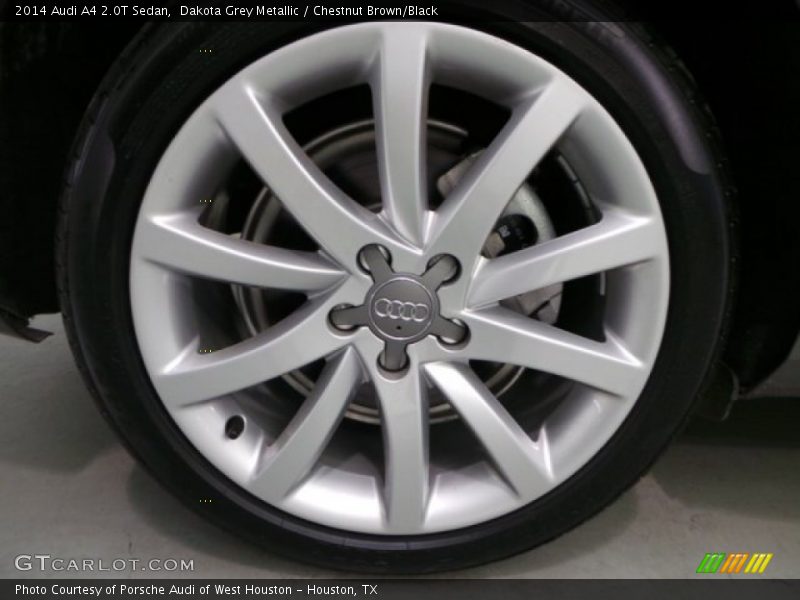 Dakota Grey Metallic / Chestnut Brown/Black 2014 Audi A4 2.0T Sedan