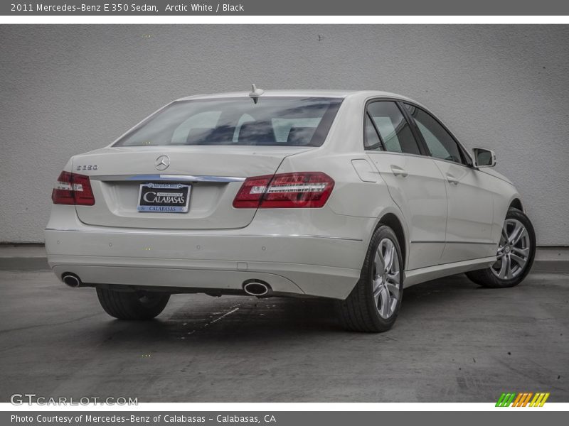 Arctic White / Black 2011 Mercedes-Benz E 350 Sedan