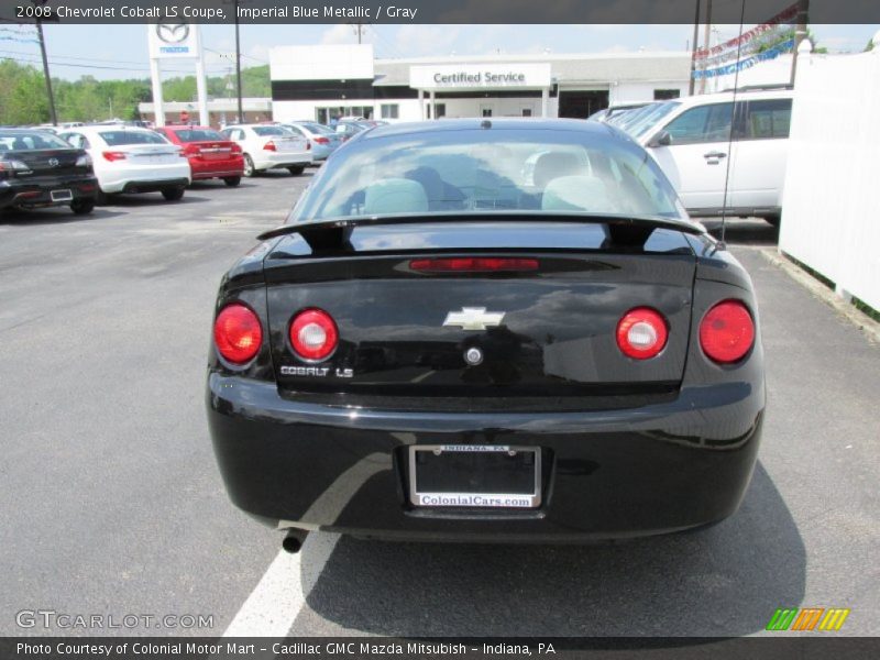 Imperial Blue Metallic / Gray 2008 Chevrolet Cobalt LS Coupe