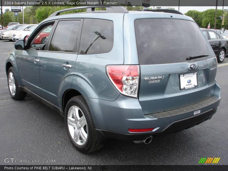 Sage Green Metallic / Platinum 2009 Subaru Forester 2.5 X Limited