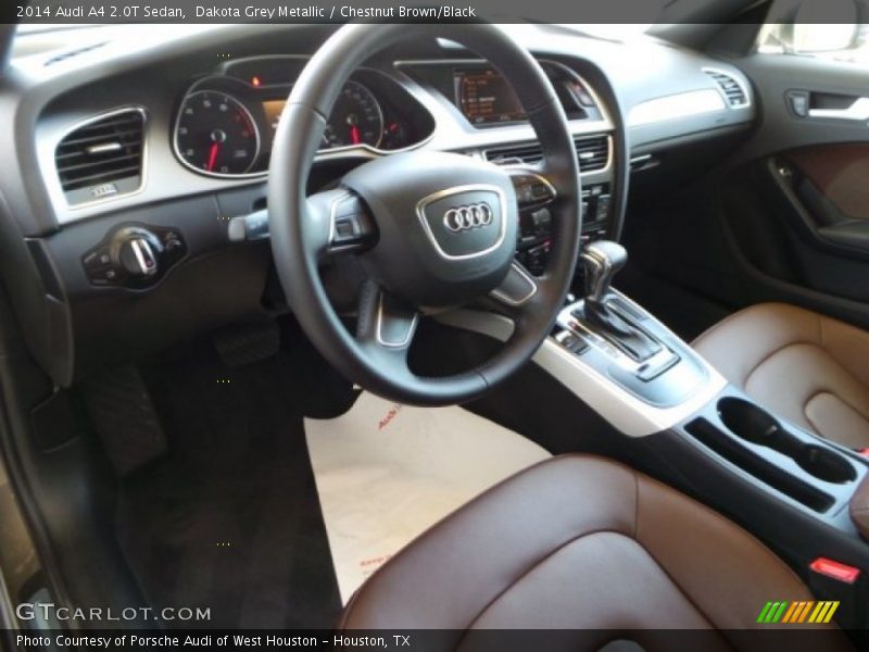 Dakota Grey Metallic / Chestnut Brown/Black 2014 Audi A4 2.0T Sedan
