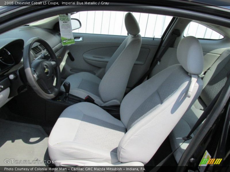 Imperial Blue Metallic / Gray 2008 Chevrolet Cobalt LS Coupe