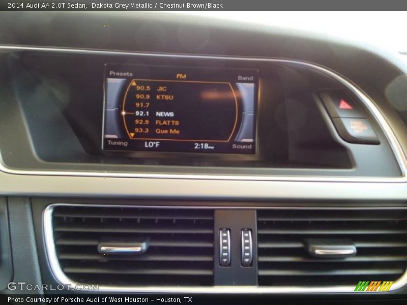 Dakota Grey Metallic / Chestnut Brown/Black 2014 Audi A4 2.0T Sedan