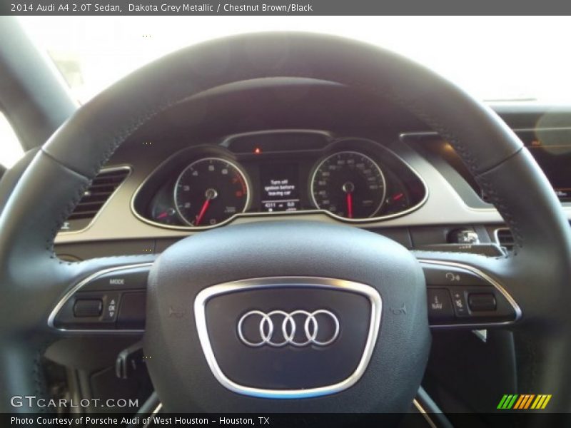 Dakota Grey Metallic / Chestnut Brown/Black 2014 Audi A4 2.0T Sedan