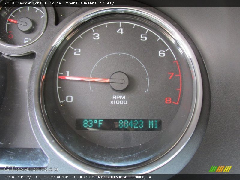 Imperial Blue Metallic / Gray 2008 Chevrolet Cobalt LS Coupe
