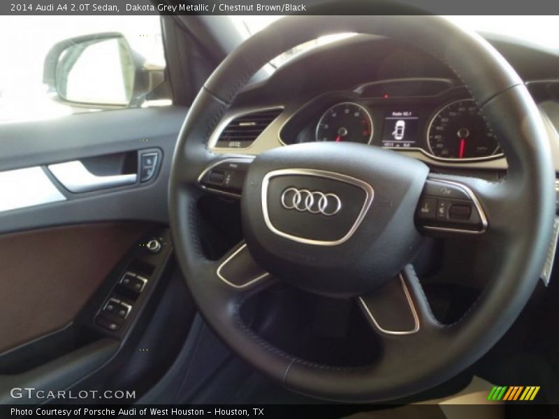 Dakota Grey Metallic / Chestnut Brown/Black 2014 Audi A4 2.0T Sedan