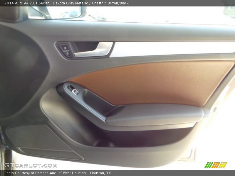 Dakota Grey Metallic / Chestnut Brown/Black 2014 Audi A4 2.0T Sedan