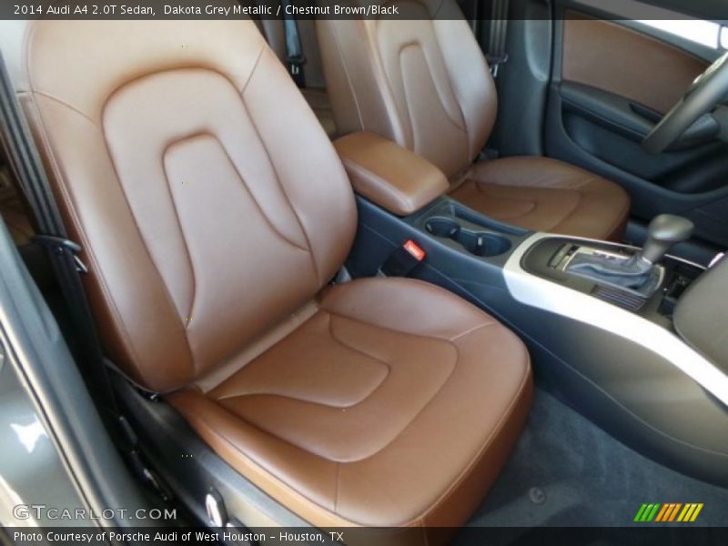 Dakota Grey Metallic / Chestnut Brown/Black 2014 Audi A4 2.0T Sedan