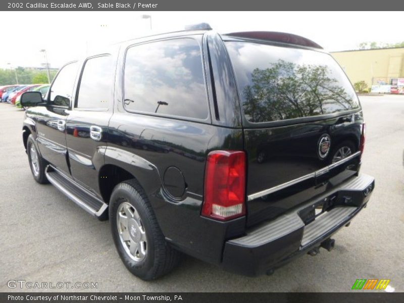 Sable Black / Pewter 2002 Cadillac Escalade AWD