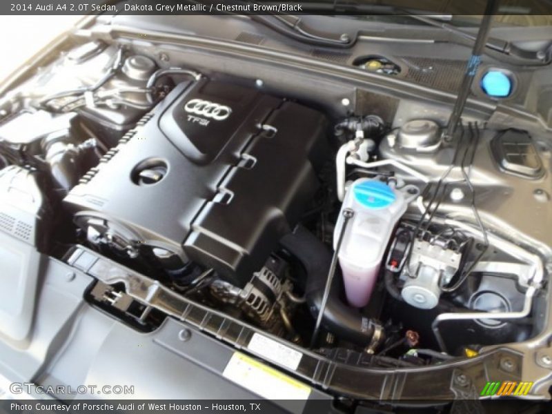 Dakota Grey Metallic / Chestnut Brown/Black 2014 Audi A4 2.0T Sedan