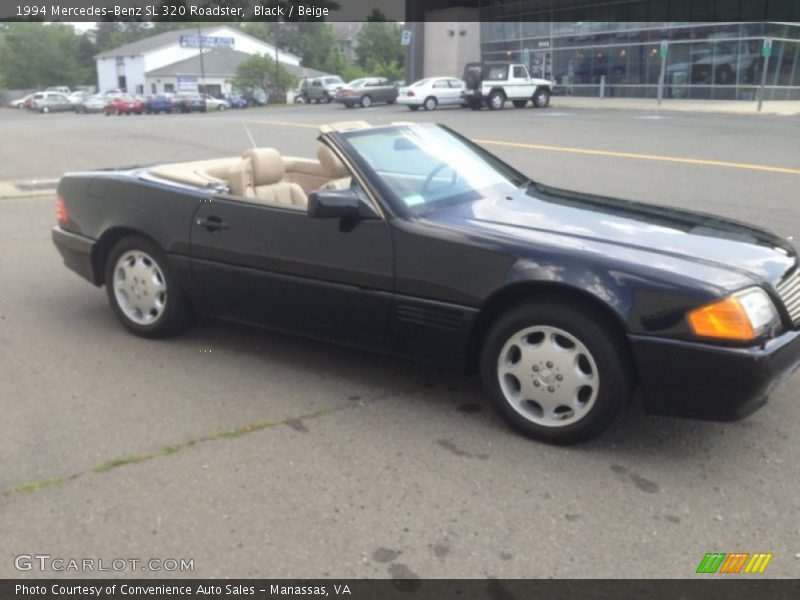 Black / Beige 1994 Mercedes-Benz SL 320 Roadster