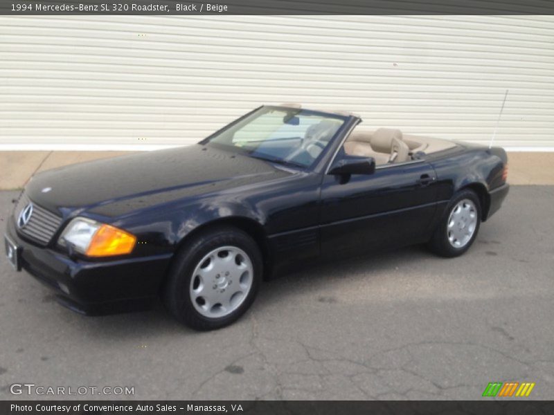 Black / Beige 1994 Mercedes-Benz SL 320 Roadster