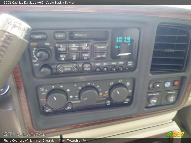 Sable Black / Pewter 2002 Cadillac Escalade AWD