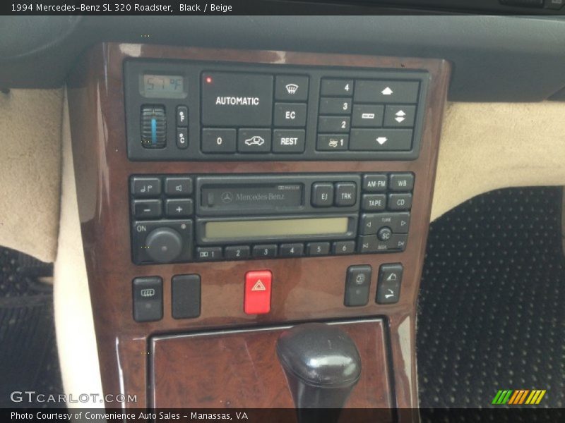 Controls of 1994 SL 320 Roadster