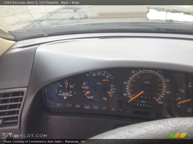 Black / Beige 1994 Mercedes-Benz SL 320 Roadster