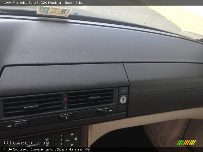 Black / Beige 1994 Mercedes-Benz SL 320 Roadster