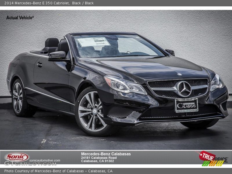 Black / Black 2014 Mercedes-Benz E 350 Cabriolet