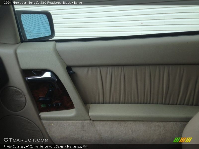 Black / Beige 1994 Mercedes-Benz SL 320 Roadster
