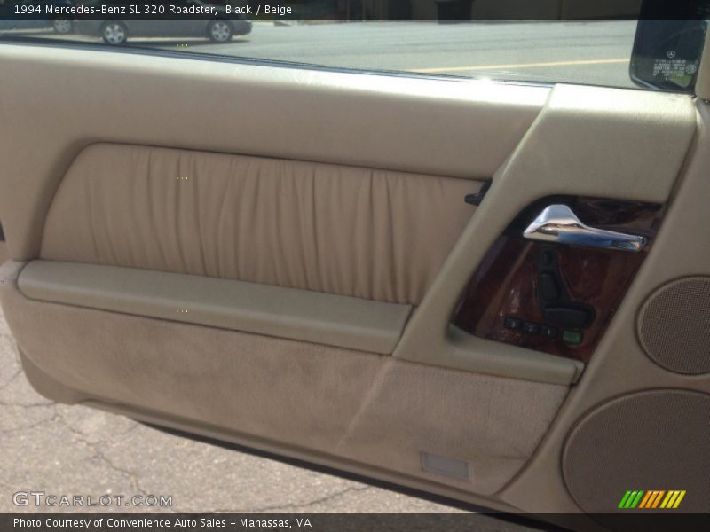 Black / Beige 1994 Mercedes-Benz SL 320 Roadster