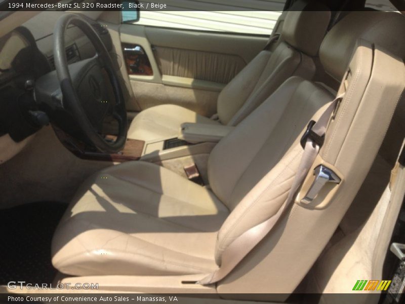 Black / Beige 1994 Mercedes-Benz SL 320 Roadster