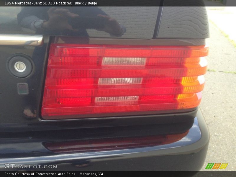 Black / Beige 1994 Mercedes-Benz SL 320 Roadster