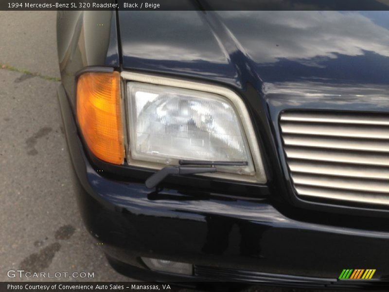 Black / Beige 1994 Mercedes-Benz SL 320 Roadster