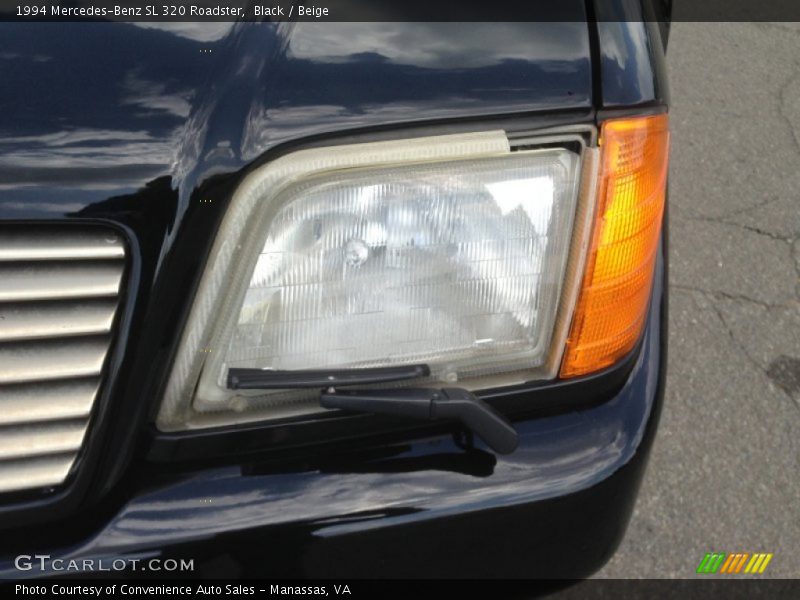 Black / Beige 1994 Mercedes-Benz SL 320 Roadster